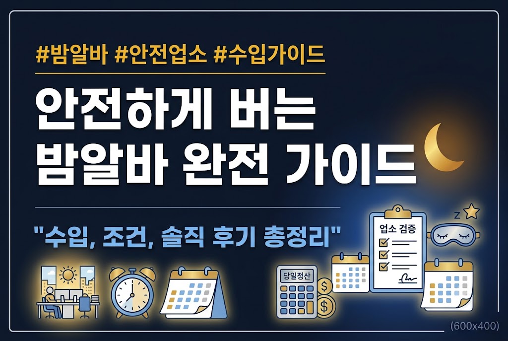 밤알바 유흥알바